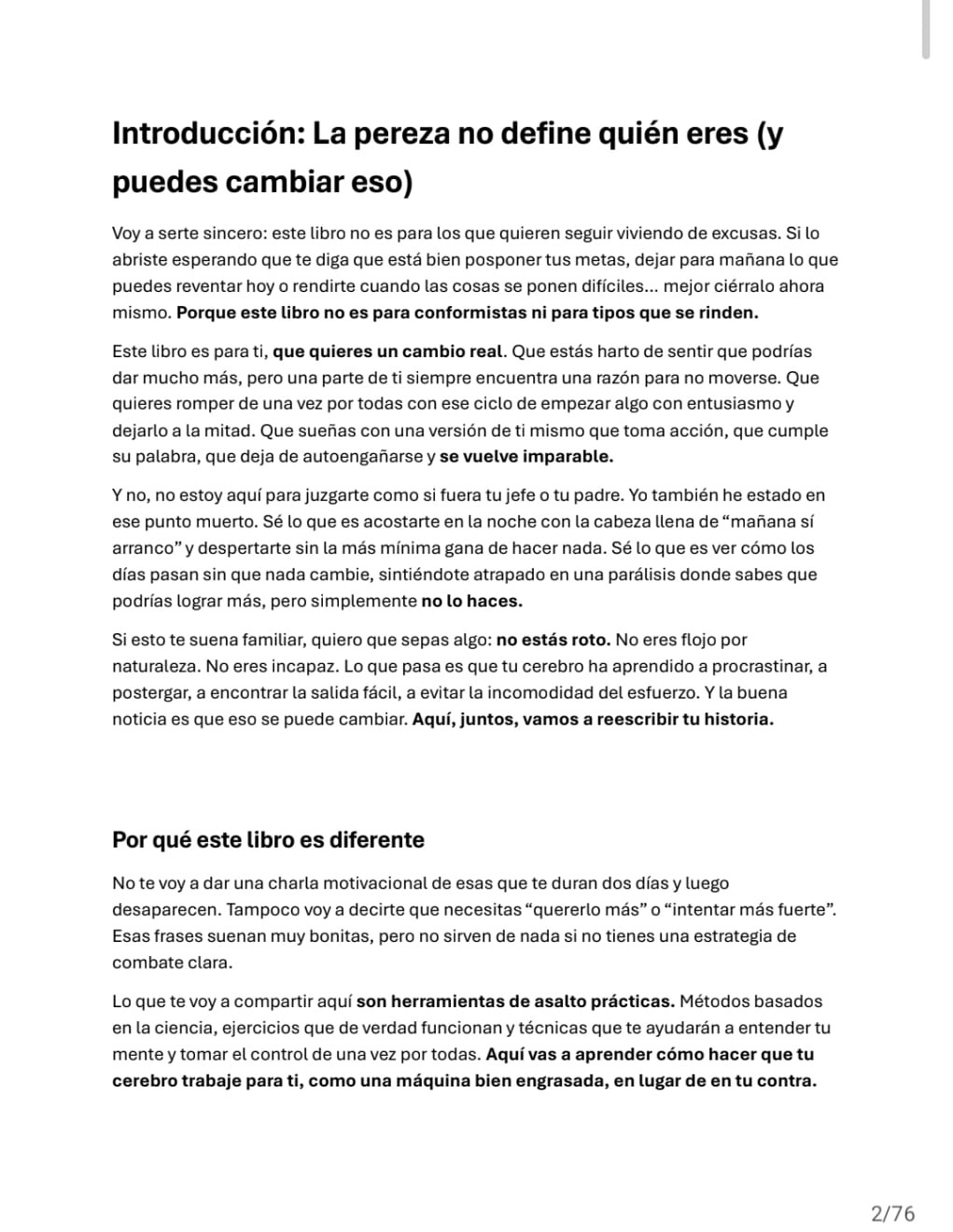 Vista del cuadernillo: Día 1